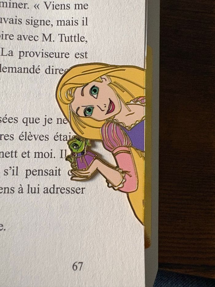 Marque-page Raiponce et Pascal