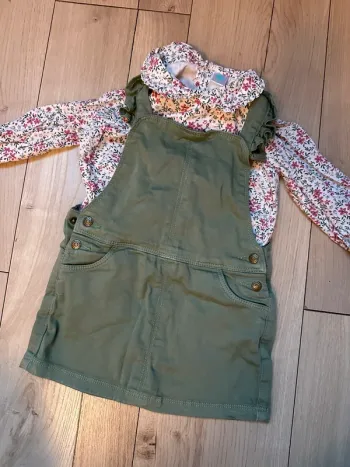 Ensemble robe + blouse tape à l’œil 18 mois
