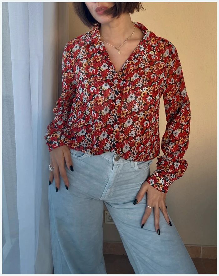 Chemisier fleuri taille S only parfait état - photo numéro 2