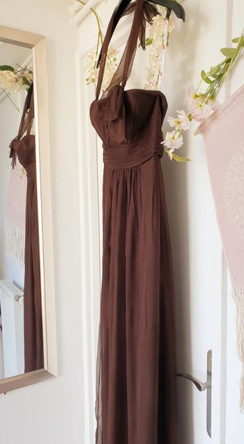 Robe Soirée Mariage Fête 100% Soie Taille 40