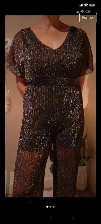 Combinaison de fêtes, t 36, transparente, neuve