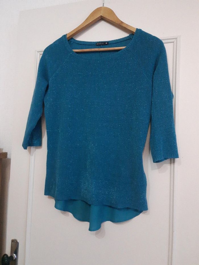 Pull breal bleu canard