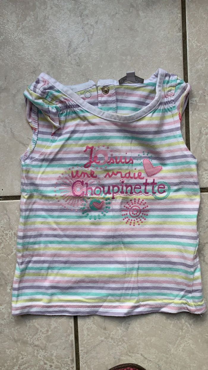 Lot 3 t shirts manches courtes 18 mois - photo numéro 2