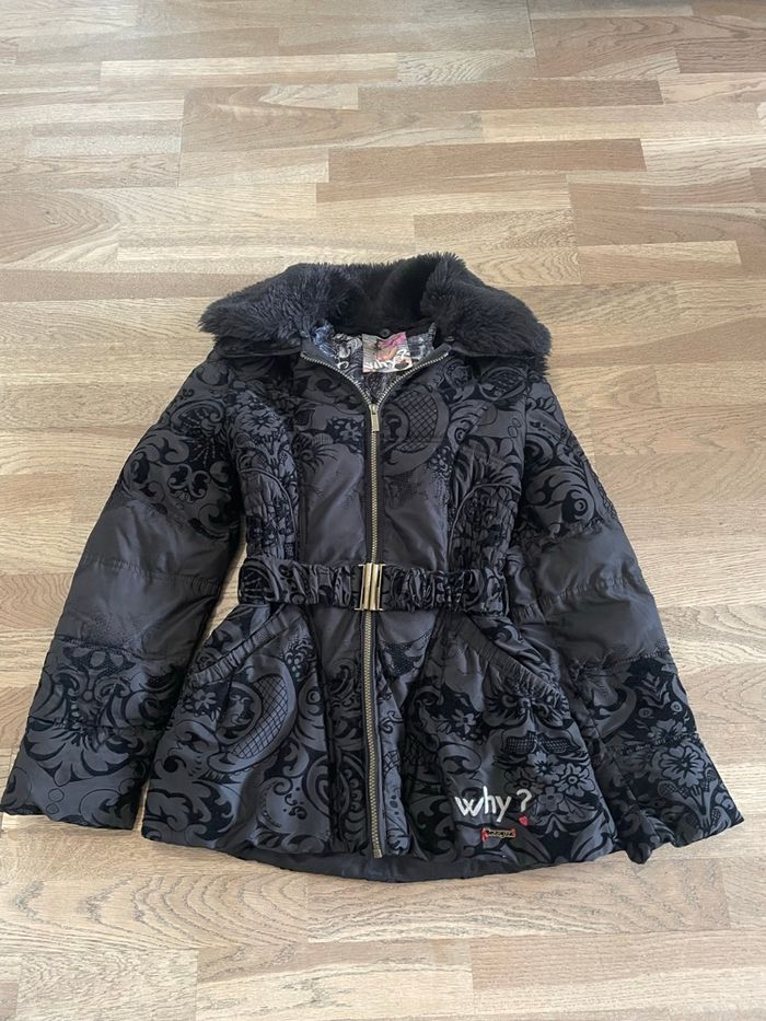 Manteau noir femme desigual très bon état