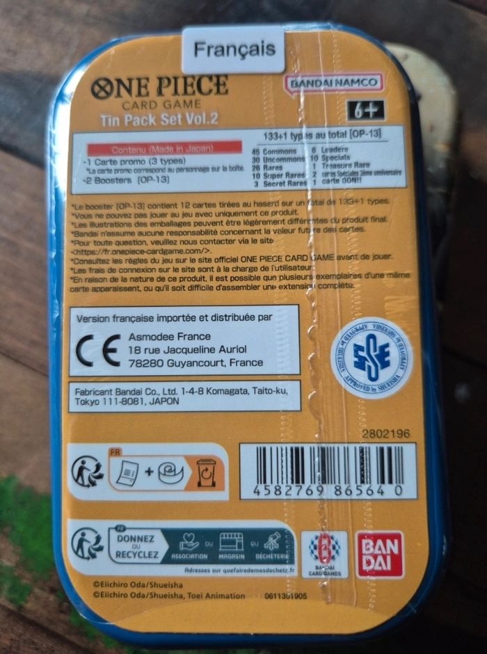 Onepiece one piece mini tin op13 Sabo booster - photo numéro 6