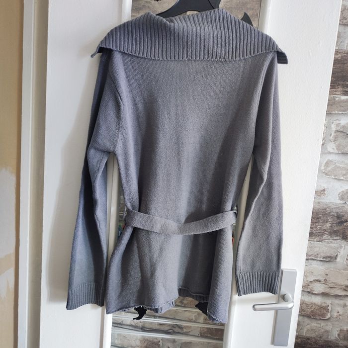 🧥 Joli Gilet Gris à Grand Col - Taille M 🧥 - photo numéro 7