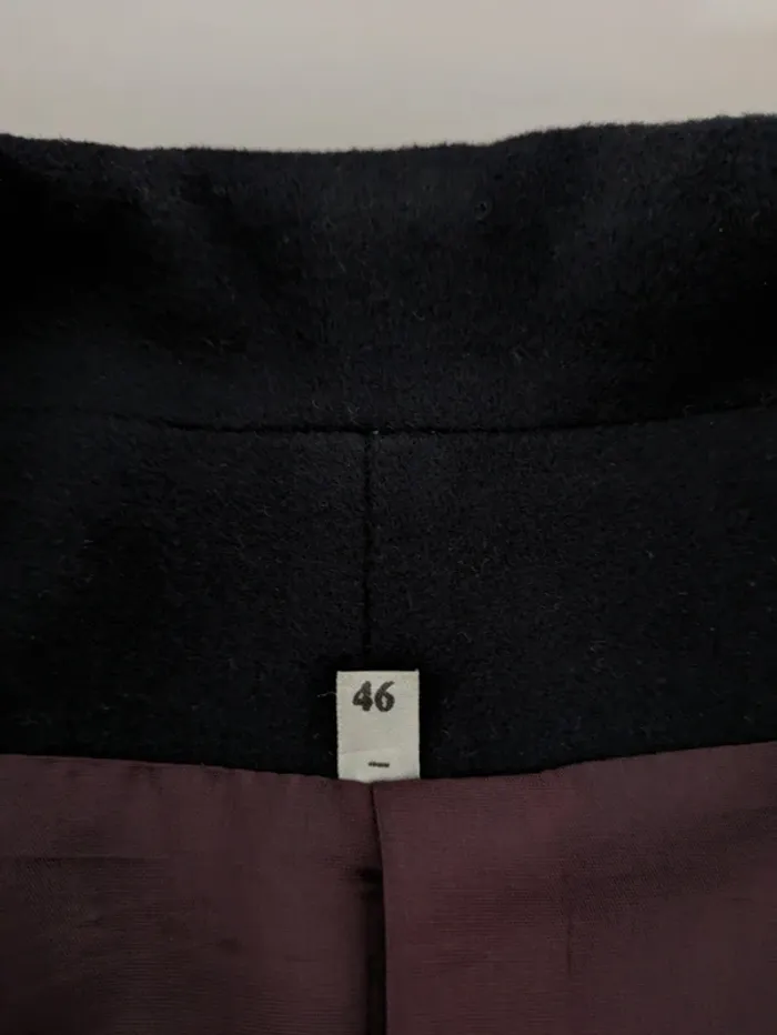 Veste marine en laine et cachemire - Wool and Cashmere - taille 46 - photo numéro 9