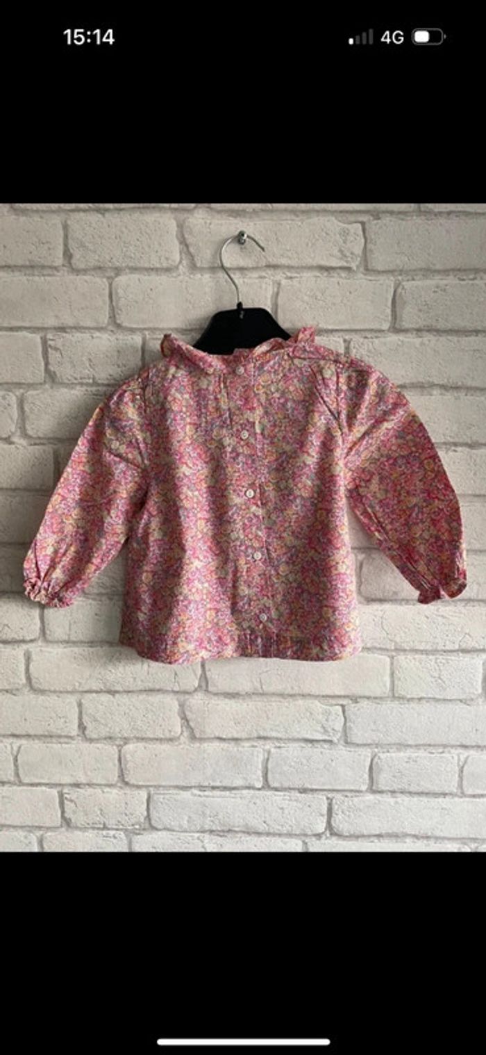 Blouse Liberty Cyrillus taille 18 mois - photo numéro 3
