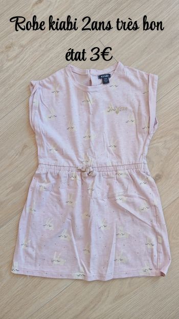 Robe rose Kiabi 2ans 