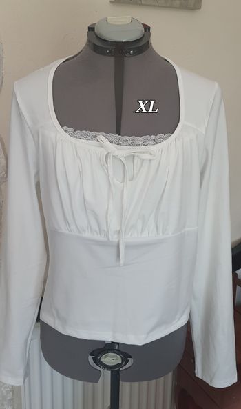 T-shirt manches longues blanc
