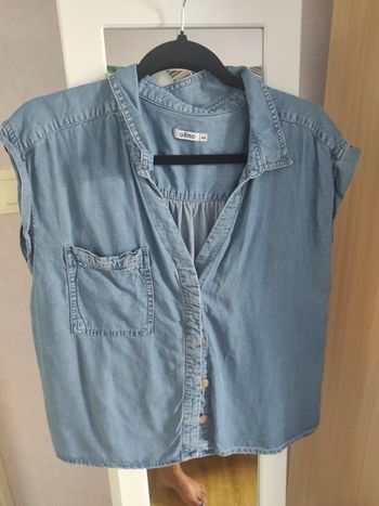 Chemise en jean leger sans manche