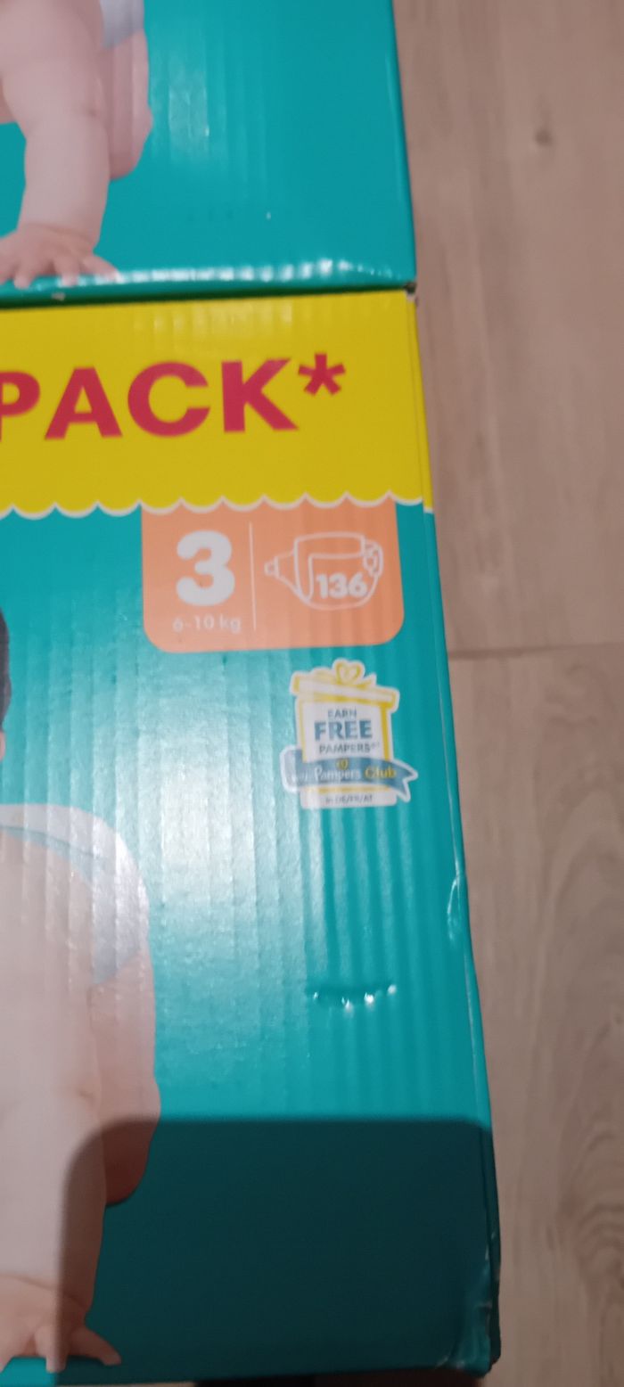 Couches pampers baby-dry taille 3 maxi economy - photo numéro 2