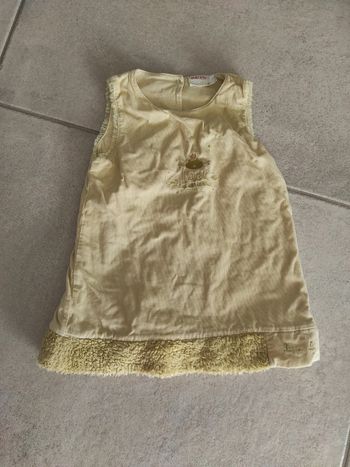Robe en velours aubisou 1 an