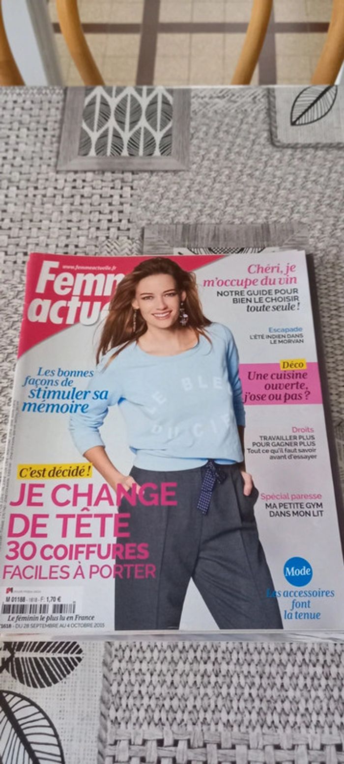 Magazines Femme actuelle année 2015 - photo numéro 13