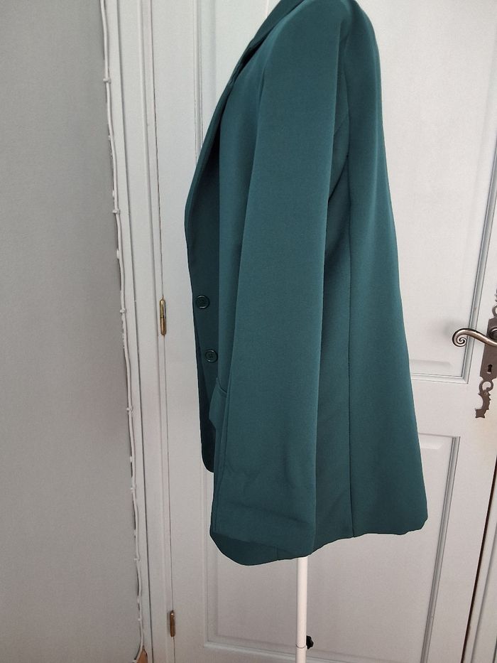 Veste élégante,  couleur vert canard - photo numéro 3