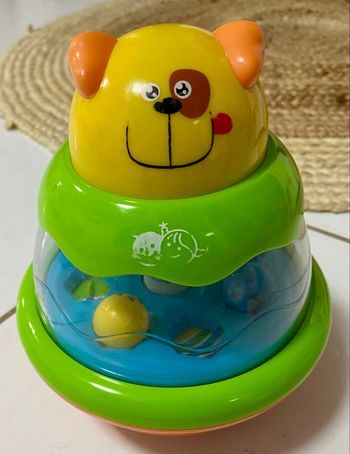 Jouet toupie avec boules bebe