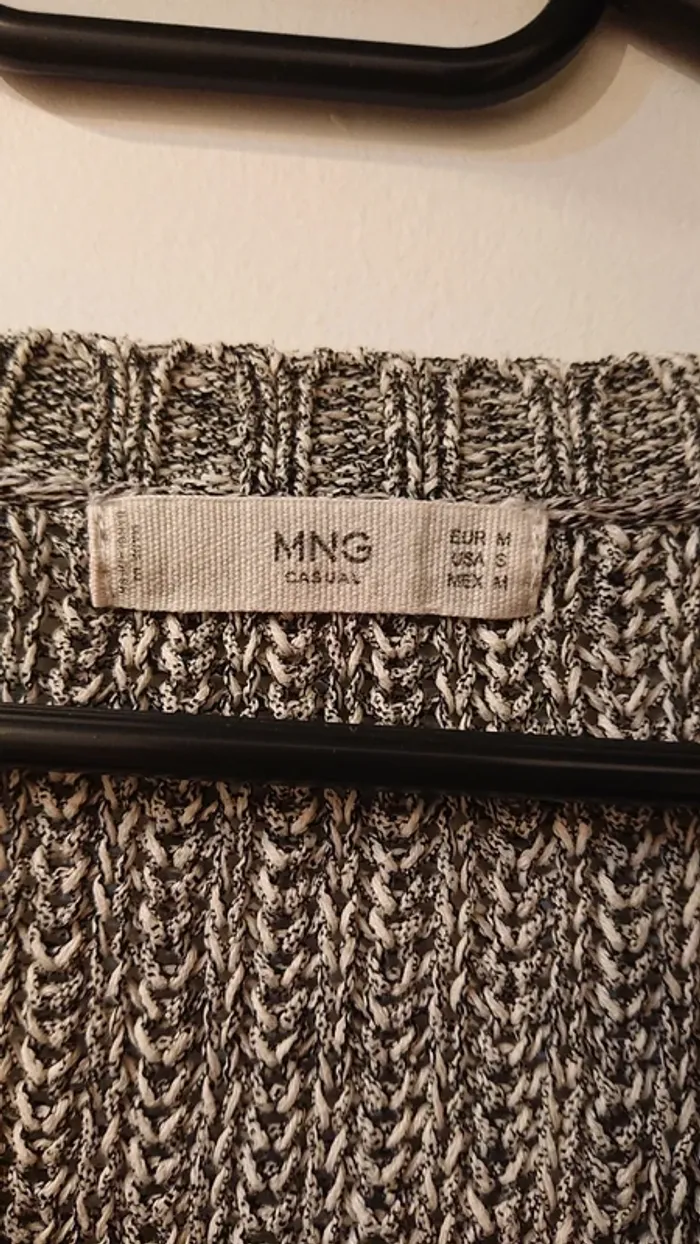Pull gris manches 3/4 - photo numéro 3