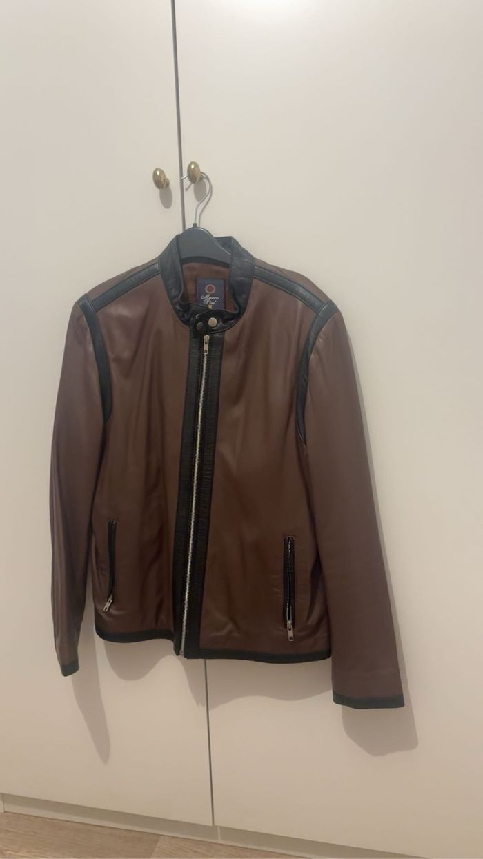 Veste cuir homme