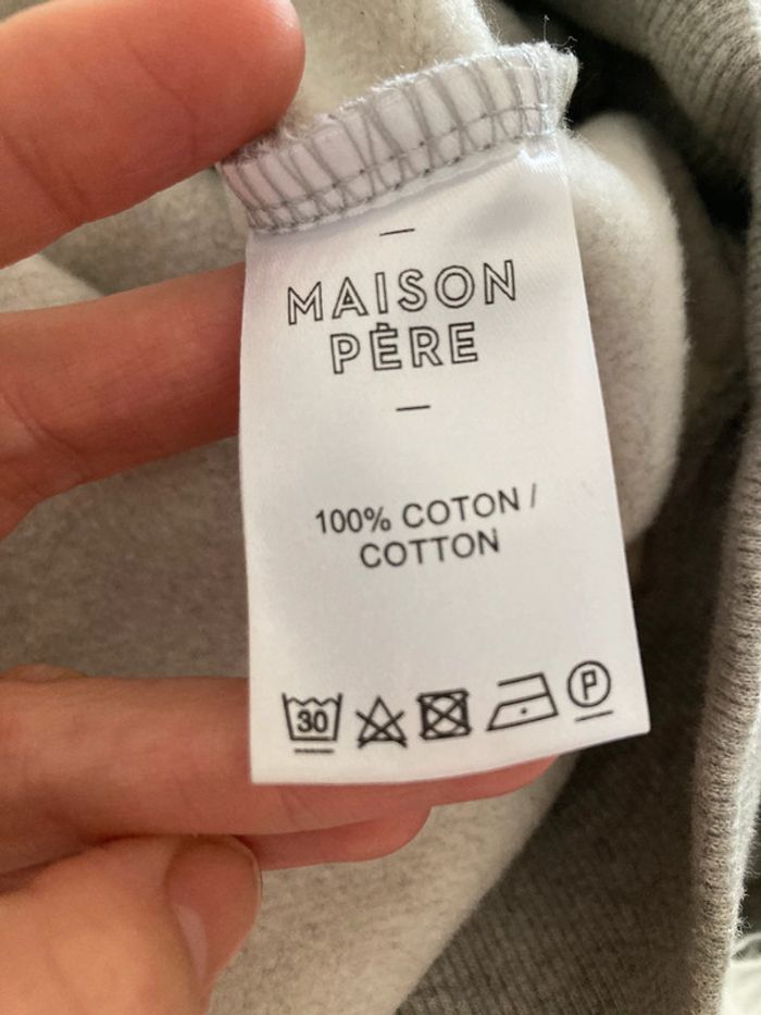 Sweat gris Maison Père - photo numéro 8