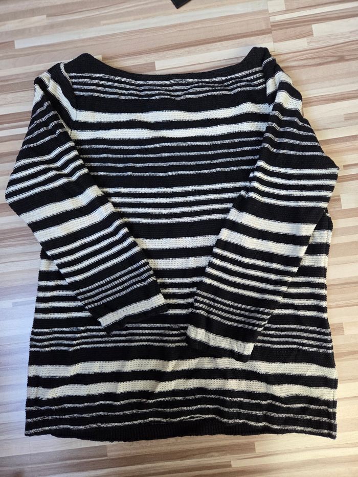Pull rayé femme manches 3/4 Ralph Lauren taille L