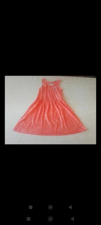 Robe débardeur corail ouverte dans le dos 10 ans Du Pareil au Même 5€