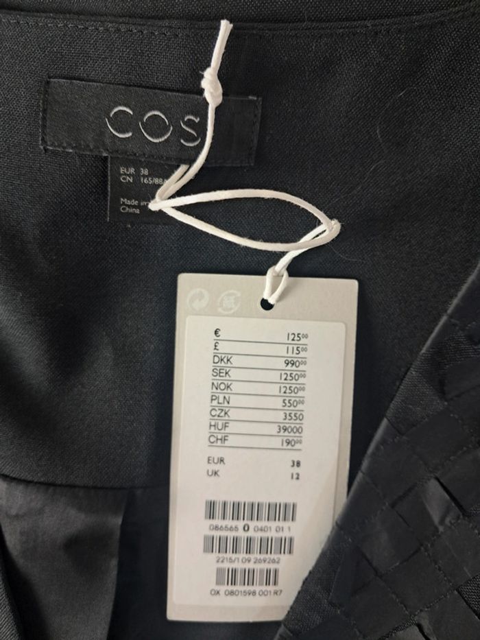 COS robe noire T.38 neuve - photo numéro 10