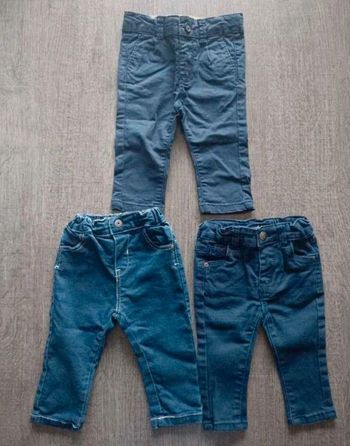 Lots de 3 jeans bébé 6 mois