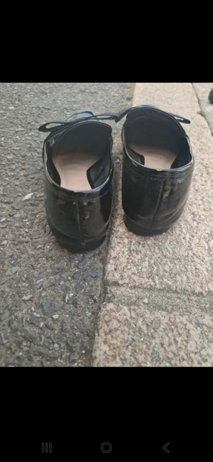 Beau mocassin noir zara taille 35 tres bon etat - photo numéro 4