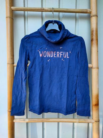 Sous pull marine Kiabi taille 8 ans