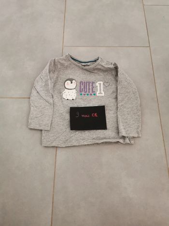 Tee-shirt manche longue 6-12mois Lupilu