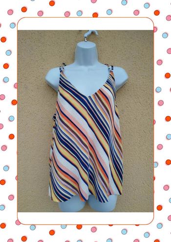 Débardeur rayures multicolores