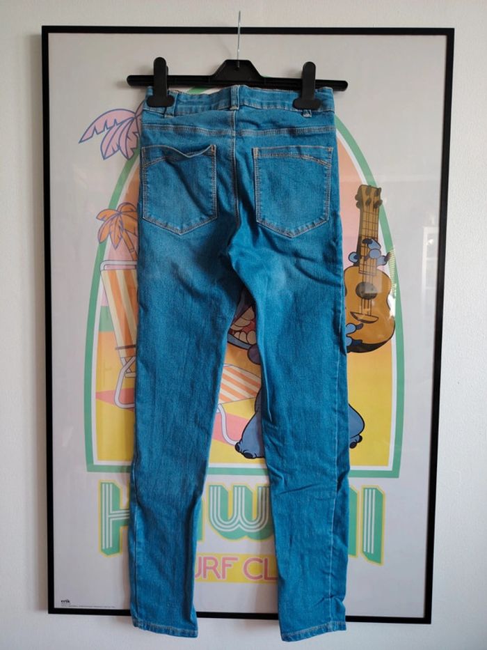 Jean skinny bleu – Taille 10 ans - photo numéro 5