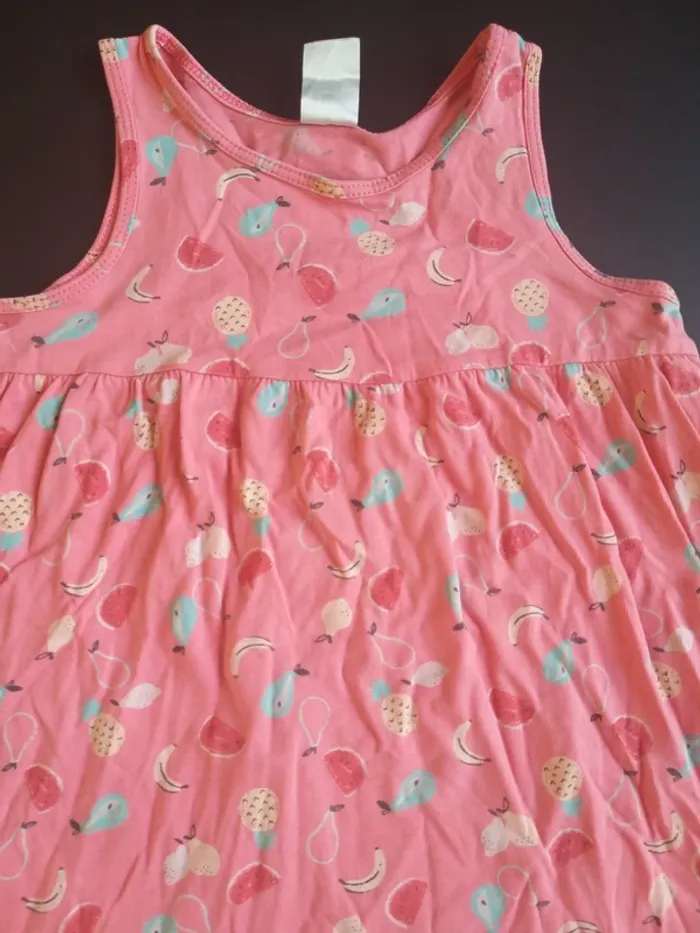 Robe fruits rose en 18-24 mois - photo numéro 2