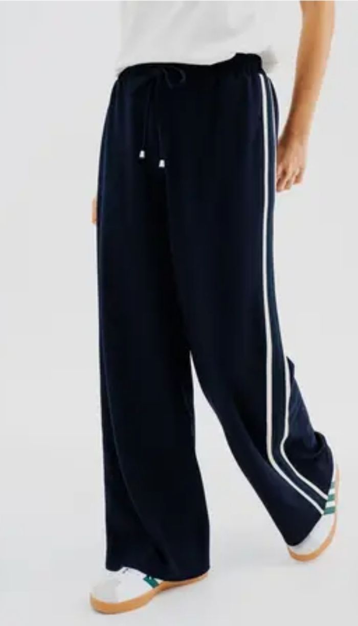 Pantalon larges bleu marine Gémo