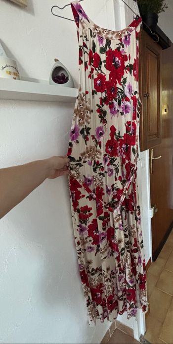 Robe longue à fleurs