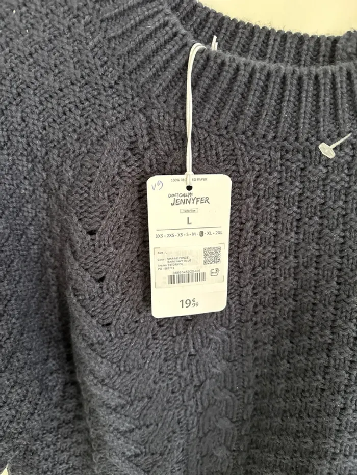 Pull bleu - neuf Jennyfer - photo numéro 3