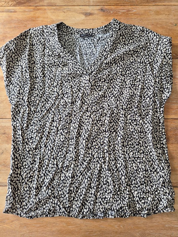 Top sans manche noir/beige 40