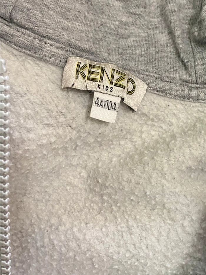 Sweat à capuche zippé Kenzo 4 ans - photo numéro 4