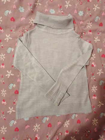 Pull col roulé vynil fraise 3ans