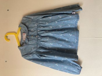 tunique imprimé en denim