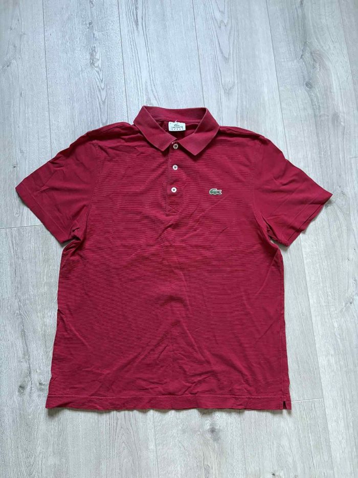 Polo manche courte rouge Lacoste L - photo numéro 6