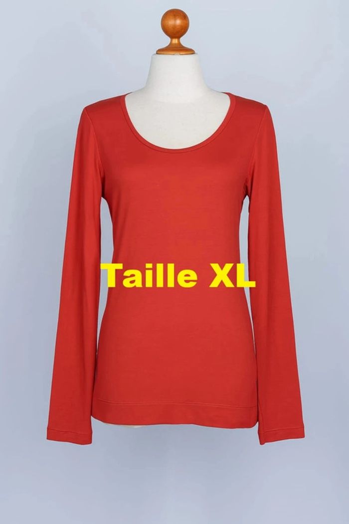 Tee shirt manche longue rouge Mexx Taille XL