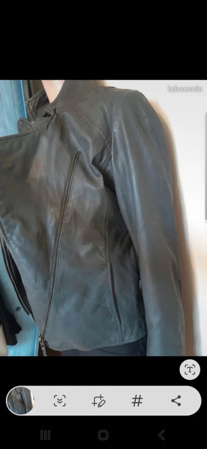 I code veste en cuir d'agneau T.40 - photo numéro 4