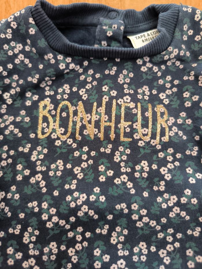 Pull bonheur Tao 6mois 68cm - photo numéro 2