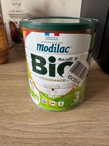 Lait en poudre bio modilac 3ème âge