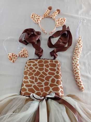 Déguisement girafe et accessoires 6-7ans
