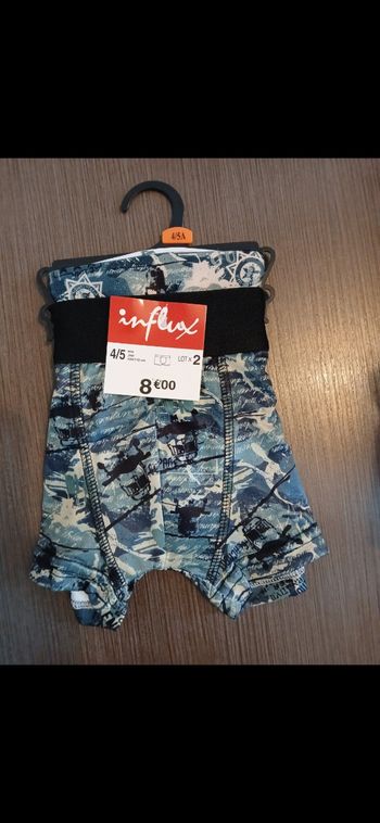 Lot de deux boxers 4/5 ans