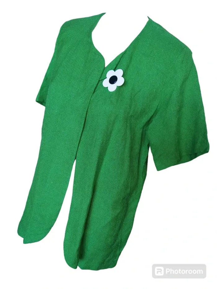 Veste jacket printemps été vintage retro vert