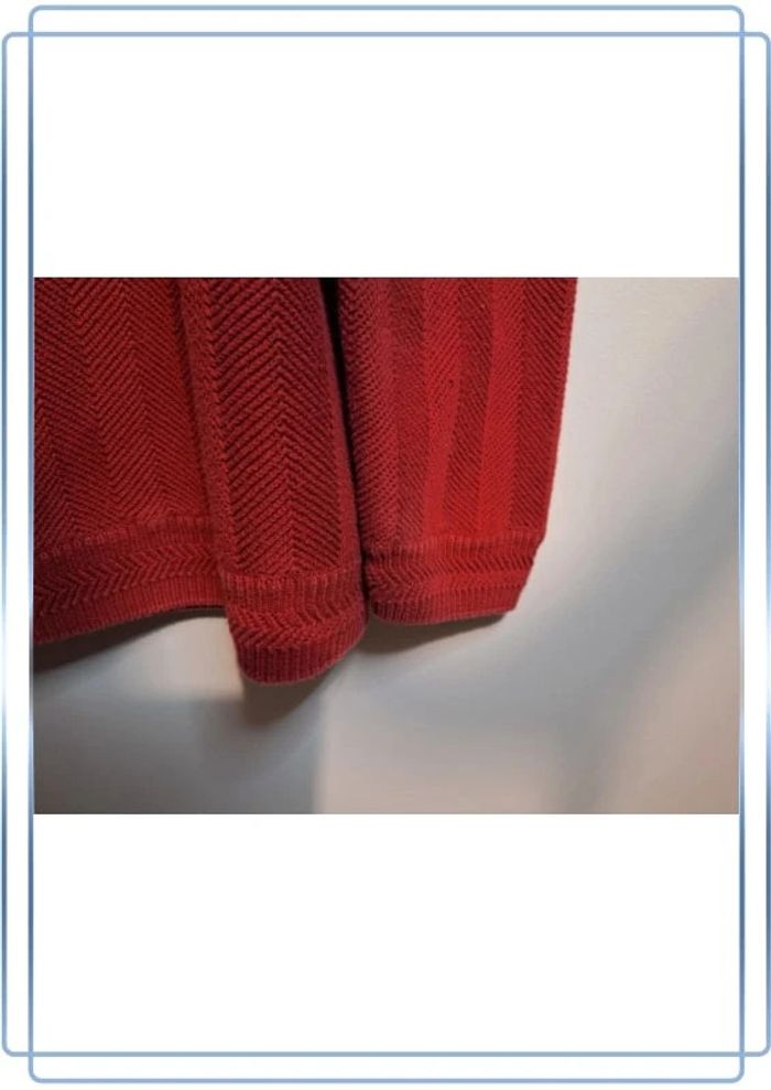Pull / crewneck chaps by Ralph Lauren vintage rouge - taille XL / homme - col rond (117) - photo numéro 11