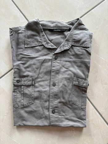 Chemise manche courte lin L